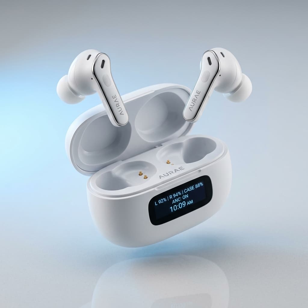 Aurae Pro ANC Touchscreen Earbuds