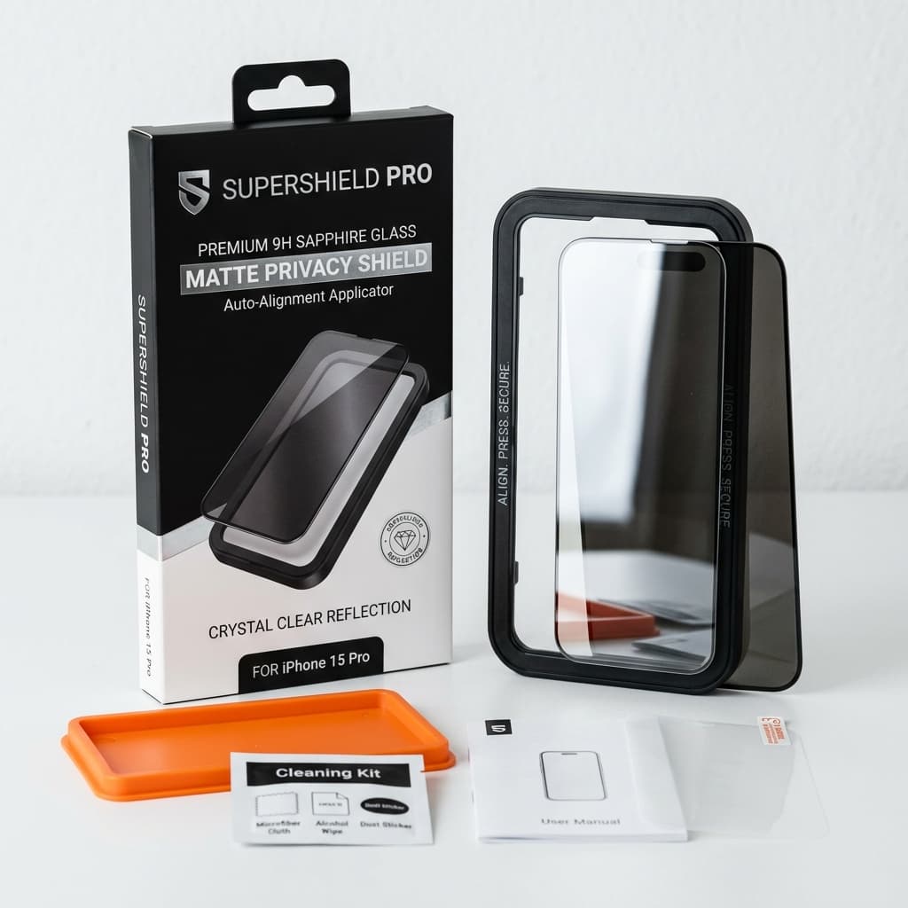 SuperShield Pro 9H Privacy Glass Kit